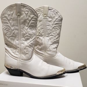 ACME Women white cowboy boot